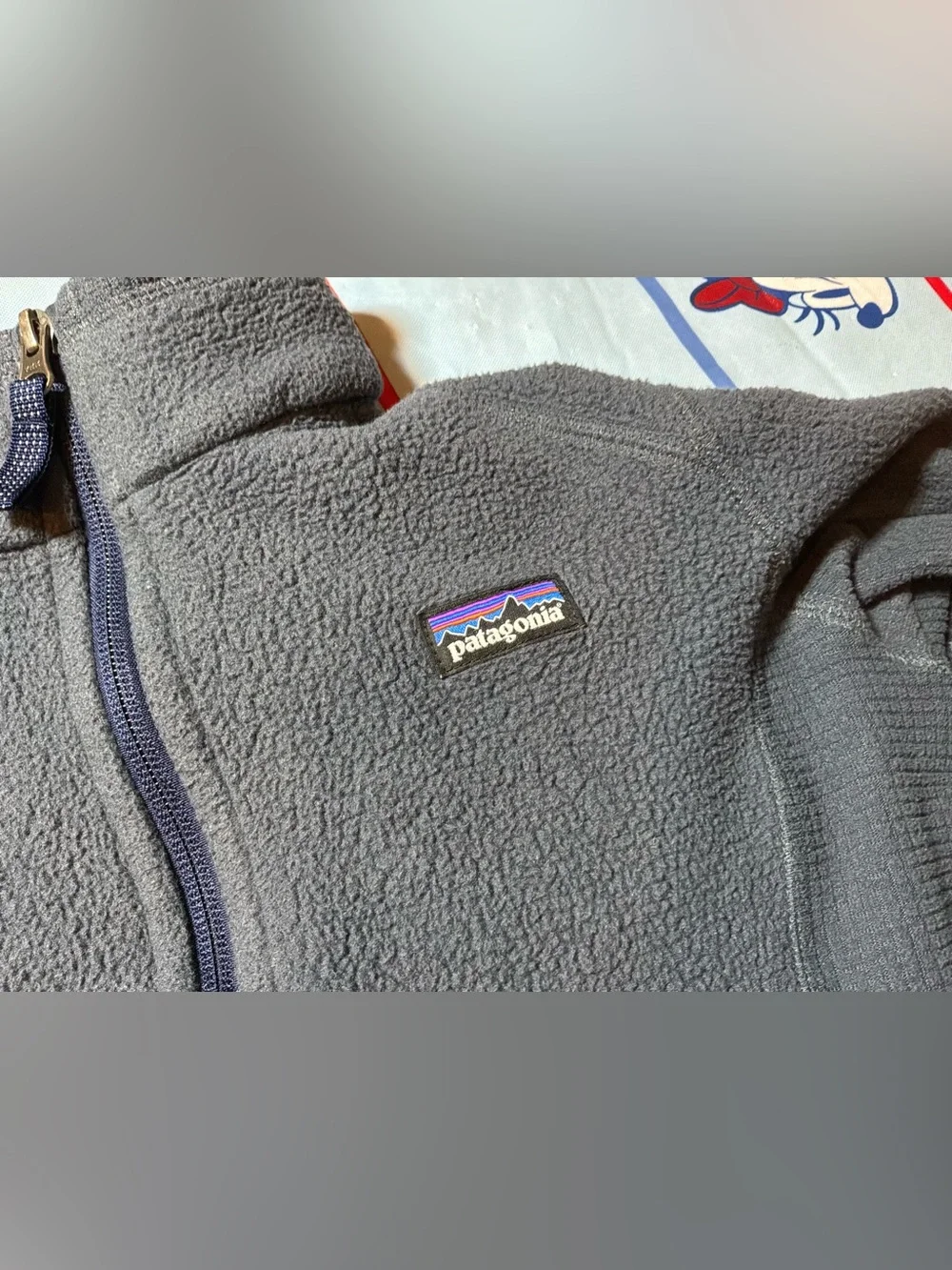 Patagonia gray & blue jacket boys size medium 10
